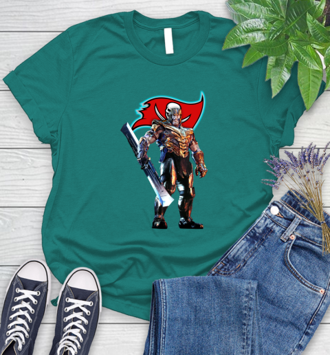 NFL Thanos Gauntlet Avengers Endgame Football Tampa Bay Buccaneers Women's T-Shirt 12