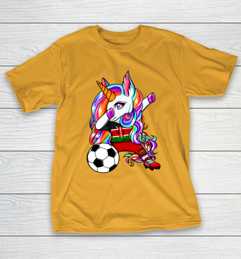 Dabbing Unicorn Kenya Soccer Fans Jersey Kenyan Football T-Shirt 15