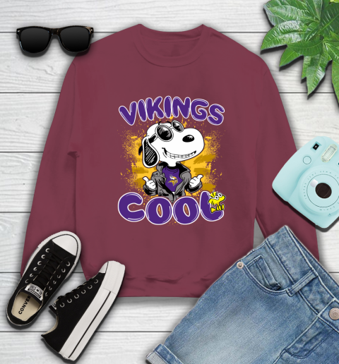 NFL Football Minnesota Vikings Cool Snoopy Shirt Sweatshirt 5
