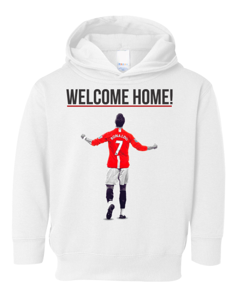 Welcome Home  Cristiano Ronaldo  Manchester United Toddler Hoodie