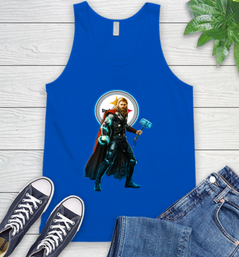 NFL Thor Avengers Endgame Football Pittsburgh Steelers Tank Top 5