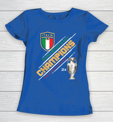 Italy Champions 2020 Euro Forza Azzurri Italia Football Women's T-Shirt 8