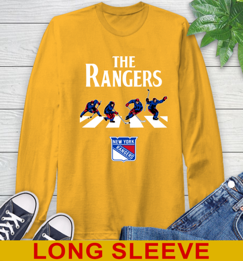 NHL Hockey New York Rangers The Beatles Rock Band Shirt Long Sleeve T-Shirt 2