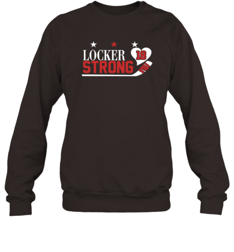 Craig Laughlin Locker Strong18 Heart Hockey Sweatshirt