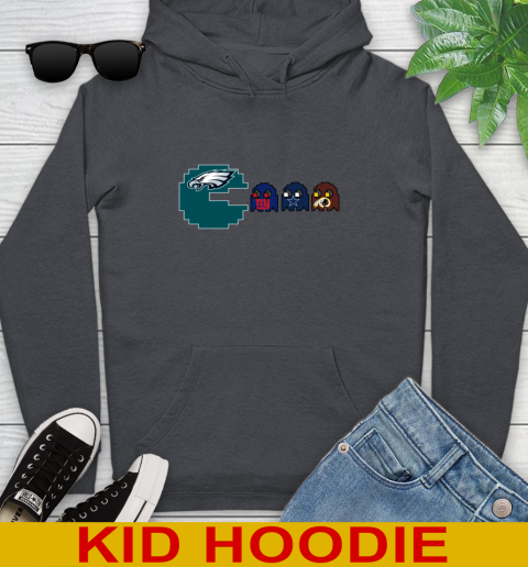 Philadelphia Eagles NFL Football Pac Man Champion Youth Hoodie 9