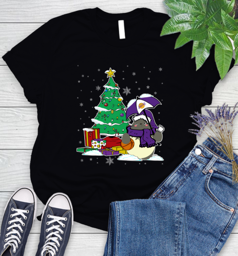 Los Angeles Lakers NBA Basketball Cute Tonari No Totoro Christmas Sports (1) Women's T-Shirt