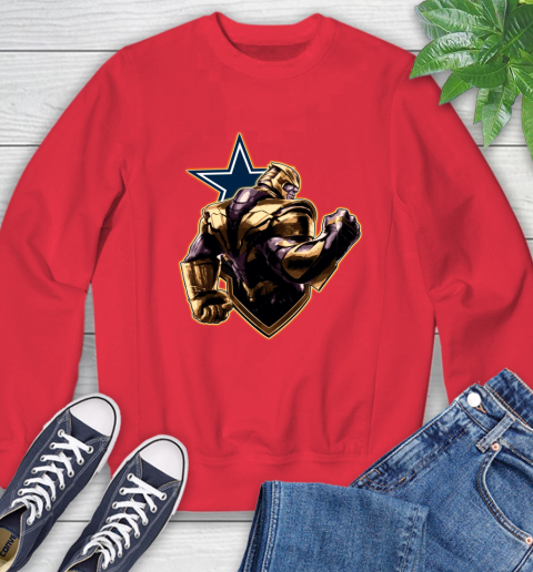 NFL Thanos Avengers Endgame Football Sports Dallas Cowboys Sweatshirt 10