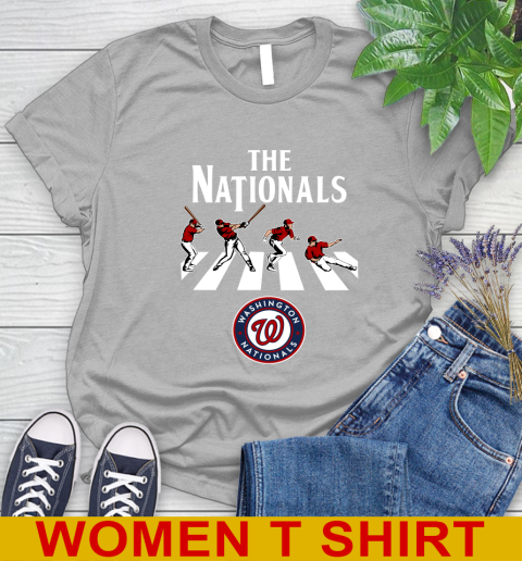 MLB Baseball Washington Nationals The Beatles Rock Band Shirt Women's T-Shirt 5