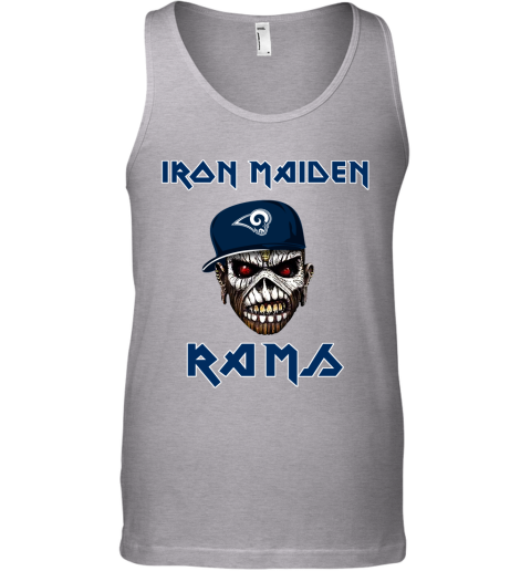 NFL Los Angeles Rams Iron Maiden Rock Band Music Football Sports 6qyV84uktoP unisex tank 17 95 151514 front sport grey