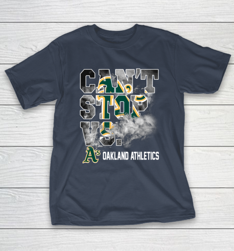 MLB Oakland Athletics Baseball Can't Stop Vs Athletics T-Shirt 3