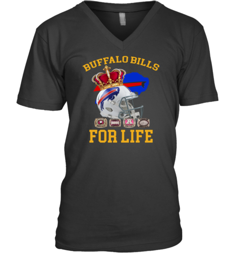 Buffalo Bills For Life V-Neck T-Shirt