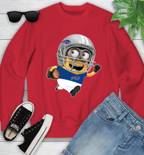 NFL Buffalo Bills Minions Disney Football Sports Youth Sweatshirt 9