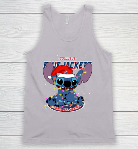 Columbus Blue Jackets NHL Hockey noel stitch Christmas Tank Top 2