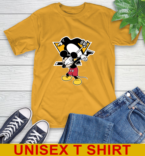 Pittsburgh Penguins NHL Hockey Dabbing Mickey Disney Sports T-Shirt 3