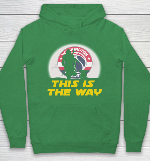 Washington Wizards NBA Basketball Star Wars Yoda And Mandalorian This Is The Way Hoodie 5