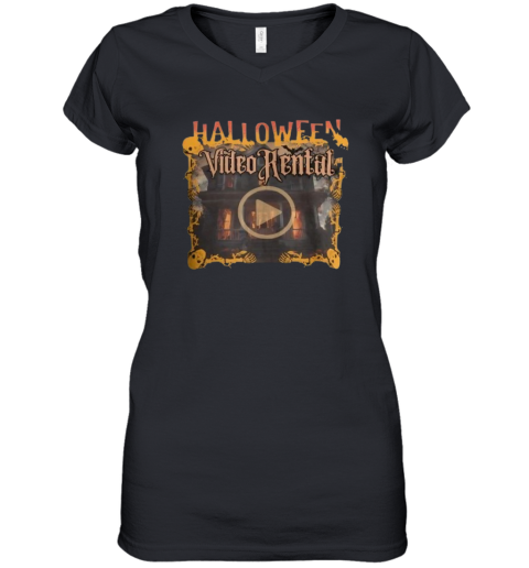 Video Hentai 2024 Halloween Vintage Women's V-Neck T-Shirt