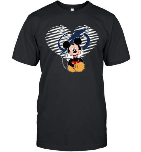 NHL Tampa Bay Lightning The Heart Mickey Mouse Disney Hockey T Shirt