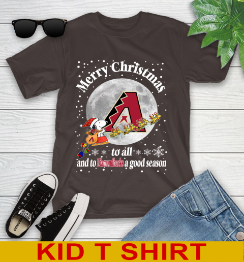 Arizona Diamondbacks Merry Christmas To All And To Diamondbacks A Good Season MLB Baseball Sports Youth T-Shirt 6
