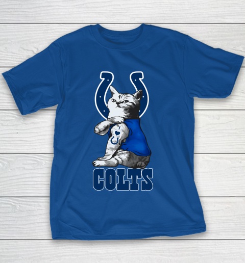 NFL Football My Cat Loves Indianapolis Colts Youth T-Shirt 6
