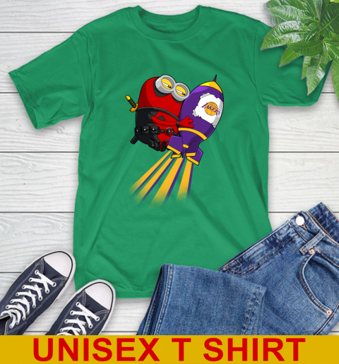 NBA Basketball Los Angeles Lakers Deadpool Minion Marvel Shirt T-Shirt 7