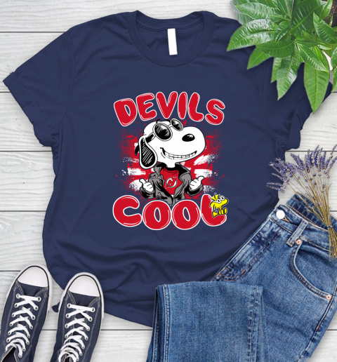 NHL Hockey New Jersey Devils Cool Snoopy Shirt Women's T-Shirt 12