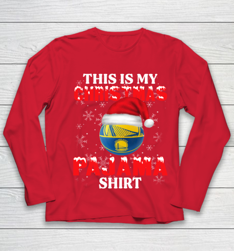 Golden State Warriors This Is My Christmas Pajama Shirt NBA Youth Long Sleeve 8