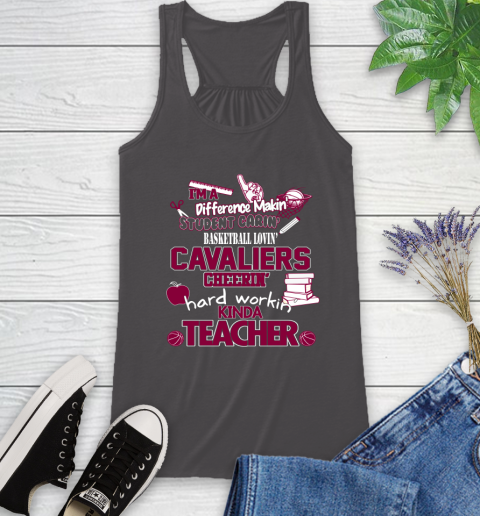 Cleveland Cavaliers NBA I'm A Difference Making Student Caring Basketball Loving Kinda Teacher Racerback Tank 11