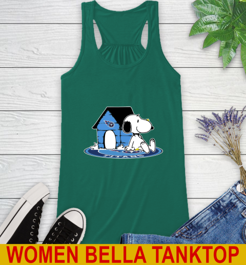 NFL Football Tennessee Titans Snoopy The Peanuts Movie Shirt Racerback Tank 7