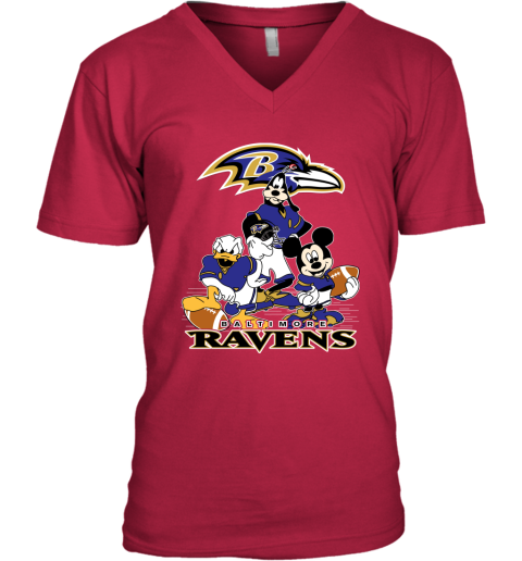 NFL Mickey Mouse And Minnie Mouse Baltimore Ravens Shirt - Teexpace