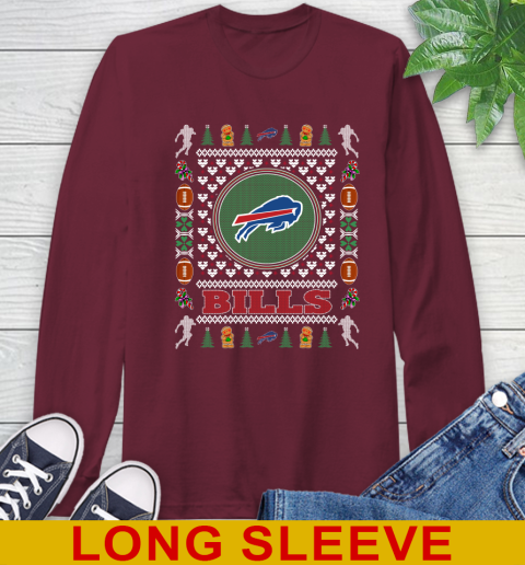 Buffalo Bills Merry Christmas NFL Football Loyal Fan Long Sleeve T-Shirt 7
