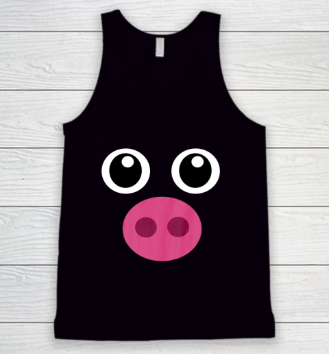 Funny Pig Face Shirt Swine Halloween Costume Gift T Shirt.JRS6TGU0CQ Tank Top