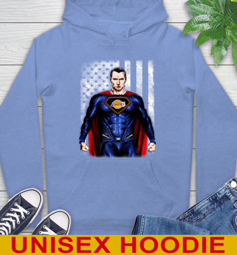 NBA Basketball Los Angeles Lakers Superman DC Shirt Hoodie - Image 12