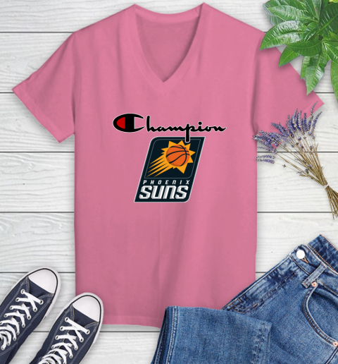 NBA Basketball Phoenix Suns Champion Shirt Women's V-Neck T-Shirt 9
