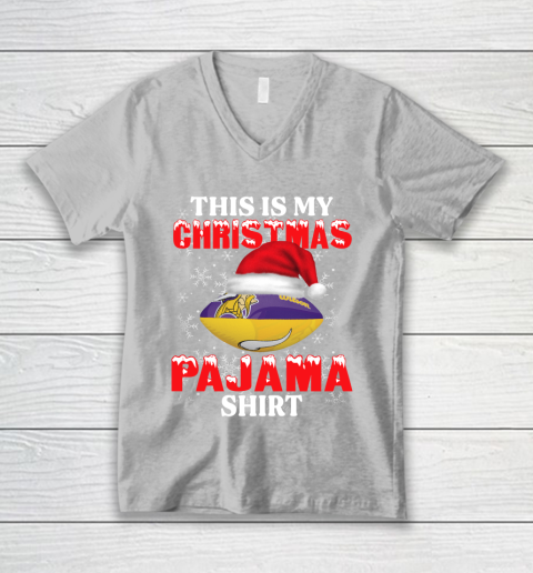 Minnesota Vikings This Is My Christmas Pajama Shirt NFL V-Neck T-Shirt 4 Minnesota Vikings This Is My Christmas Pajama Shirt NFL V-Neck T-Shirt - Image 4