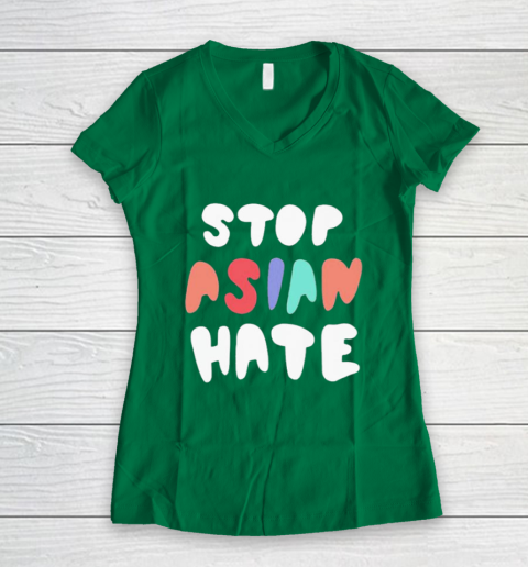 Damian Lillard Stop Asian Hate Women's V-Neck T-Shirt 3