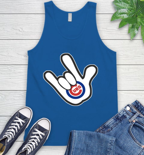 Chicago Cubs MLB Baseball Mickey Rock Hand Disney Tank Top 5