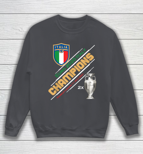 Italy Champions 2020 Euro Forza Azzurri Italia Football Sweatshirt 4
