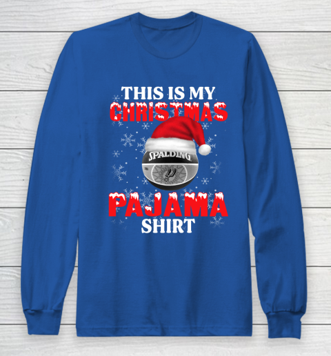 San Antonio Spurs This Is My Christmas Pajama Shirt NBA Long Sleeve T-Shirt 6