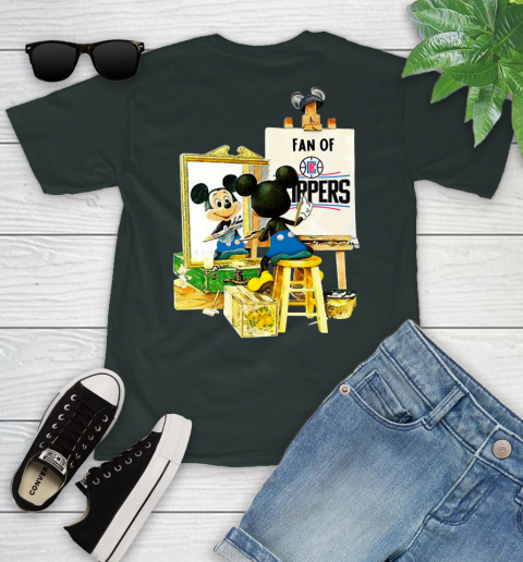 NBA Basketball LA Clippers Mickey Drawing Shirt 98