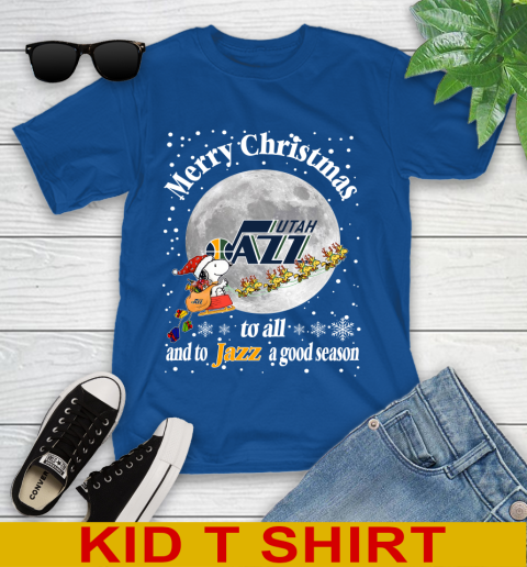 Utah Jazz Merry Christmas To All And To Jazz A Good Season NBA Basketball Sports Youth T-Shirt 10