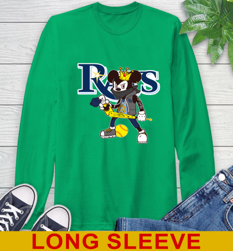 Tampa Bay Rays MLB Baseball Mickey Peace Sign Sports Long Sleeve T-Shirt 7