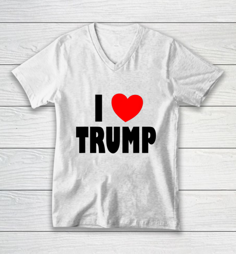 I Love Trump V-Neck T-Shirt