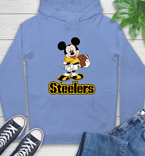 NFL Football Pittsburgh Steelers Cheerful Mickey Mouse Shirt Hoodie 12