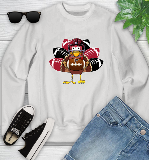 Atlanta Falcons Turkey Thanksgiving Day Youth Sweatshirt