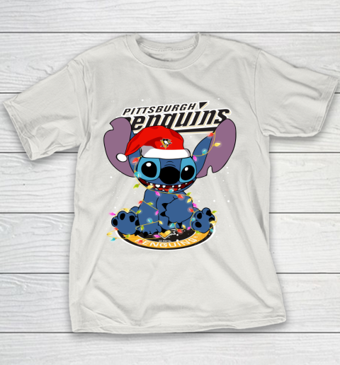 Pittsburgh Penguins NHL Hockey noel stitch Christmas Youth T-Shirt 8