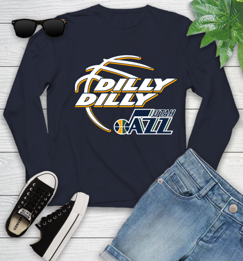 NBA Utah Jazz Dilly Dilly Basketball Sports Youth Long Sleeve 3