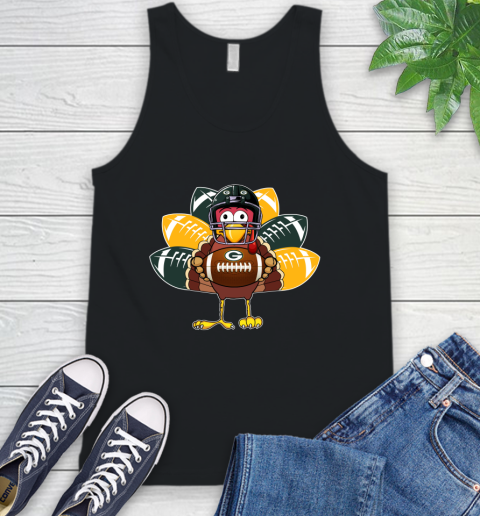 Green Bay Packers Turkey Thanksgiving Day Tank Top 2