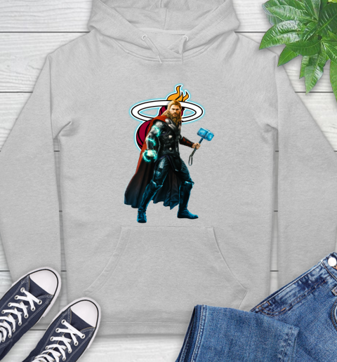 NBA Thor Avengers Endgame Basketball Miami Heat Hoodie 6