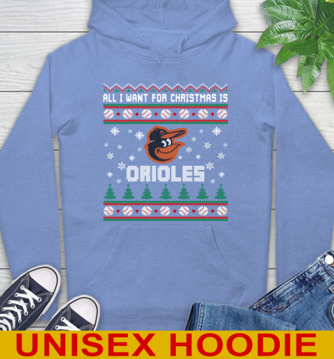 MLB All I Want For Christmas Is Baltimore Orioles Baseball Sports 23