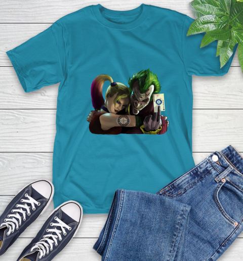 Seattle Mariners MLB Baseball Joker Harley Quinn Suicide Squad T-Shirt - Image 9